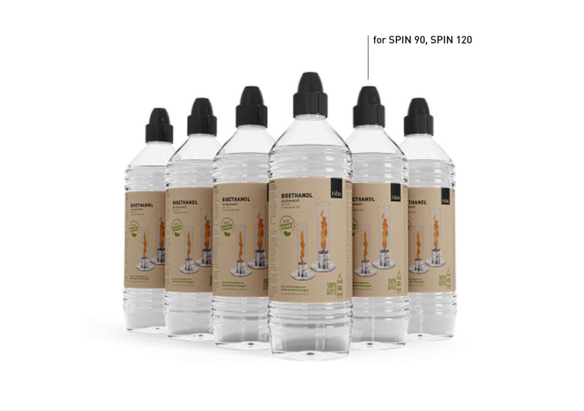 Set de 6 bouteilles Bio-Ethanol - Pour votre lueur d'ambiance - HO 331167 - Höfats Set de 6 bouteilles Bio-Ethanol - Pour votre lueur d'ambiance - HO 331167 - Höfats