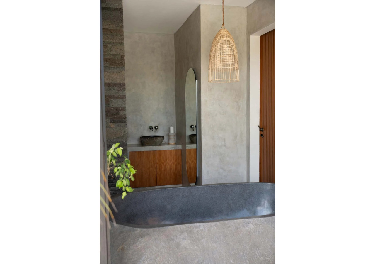 Pendentif Elba - Rattan Naturel - M - BAYU036N-M-30x60 - Bazar Bizar