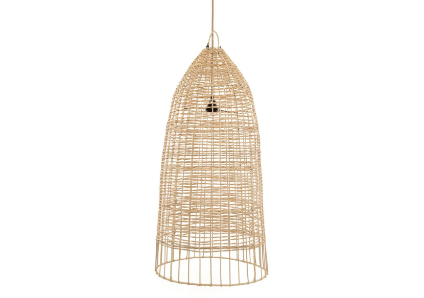 Suspension Elba - Rattan naturel - BAYU036N-L-45x90 - Bazar Bizar