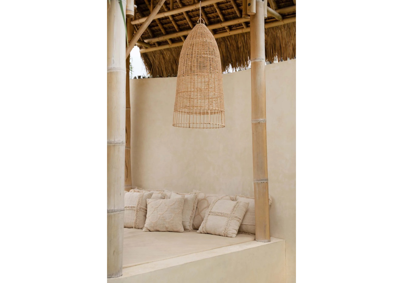 Suspension Elba - Rattan naturel - BAYU036N-L-45x90 - Bazar Bizar