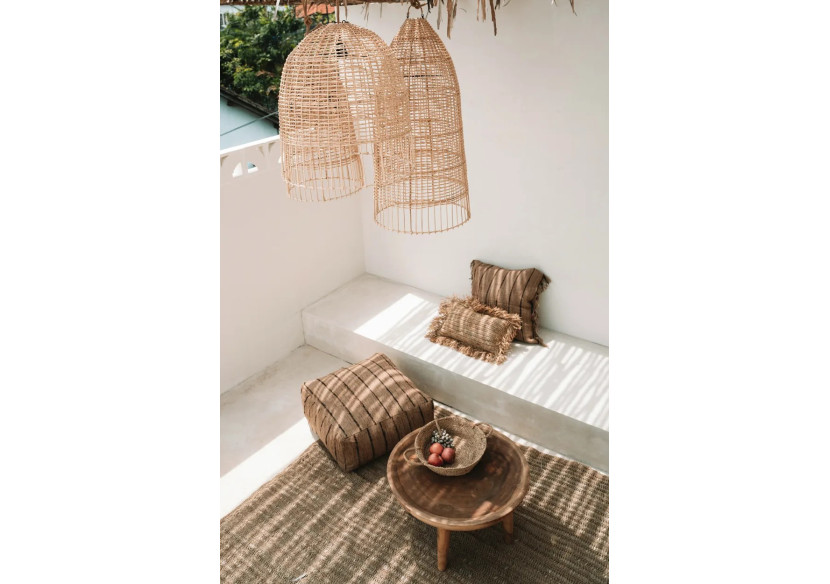 Suspension Elba - Rattan naturel - BAYU036N-L-45x90 - Bazar Bizar