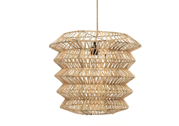 Suspension Mad Moiselle - Rattan naturel M - BAYU034N-M-50x40 - Bazar Bizar