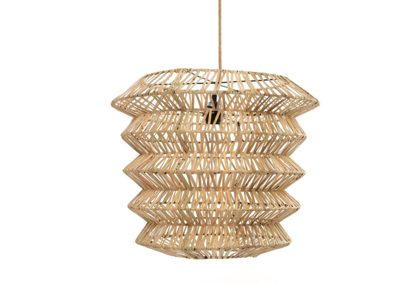 Suspension Mad Moiselle - Rattan naturel M - BAYU034N-M-50x40 - Bazar Bizar