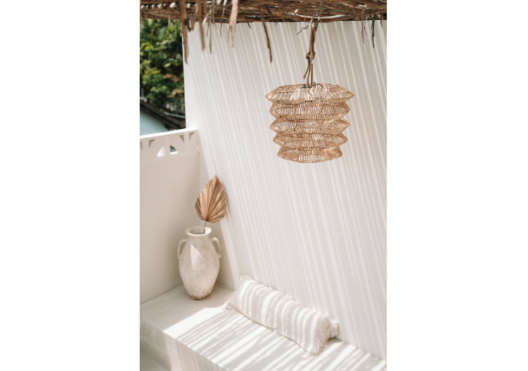 Suspension Mad Moiselle - Rattan naturel M - BAYU034N-M-50x40 - Bazar Bizar 2