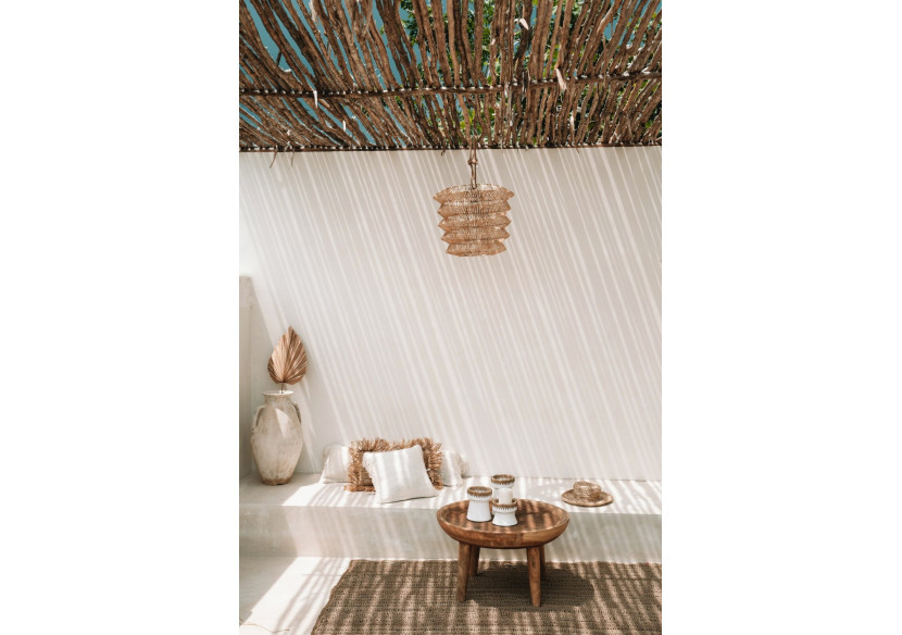Suspension Mad Moiselle - Rattan naturel M - BAYU034N-M-50x40 - Bazar Bizar