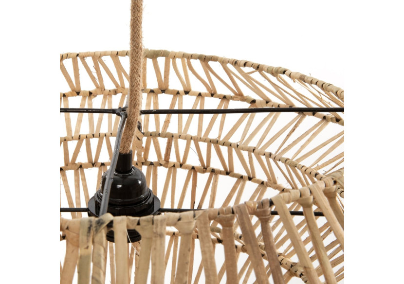 Suspension Mad Moiselle - Rattan naturel M - BAYU034N-M-50x40 - Bazar Bizar