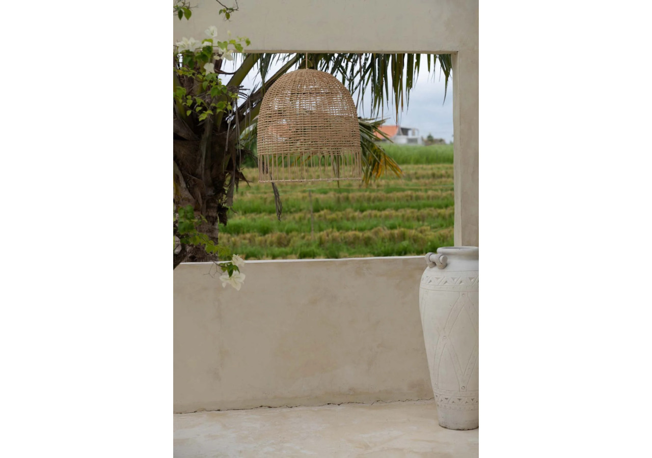 Suspension Amalfi - Rattan naturel M - BAYU035N-M-50x55 - Bazar Bizar