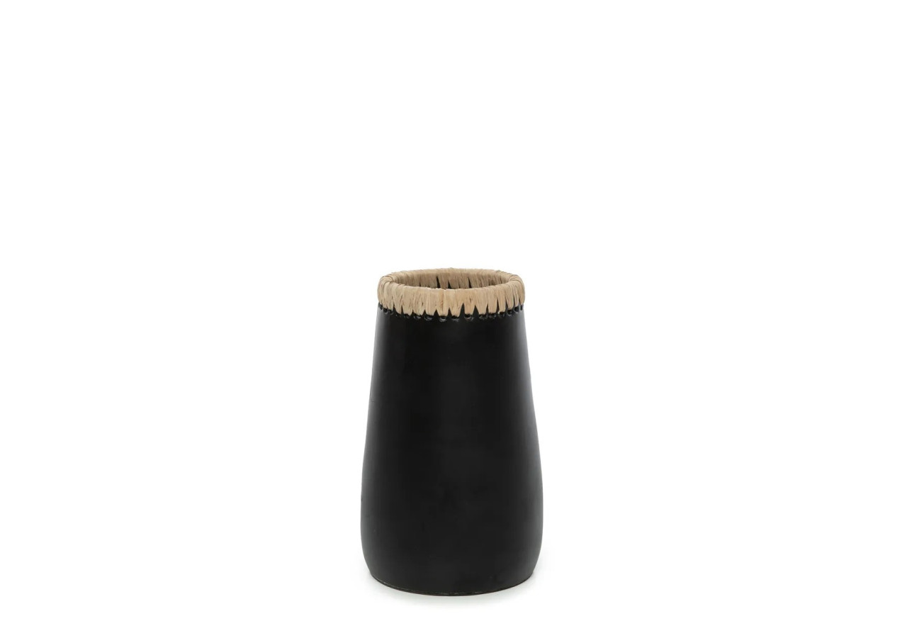 Vase Sneaky - Terracotta noir S - JABR039BN-S - Bazar Bizar