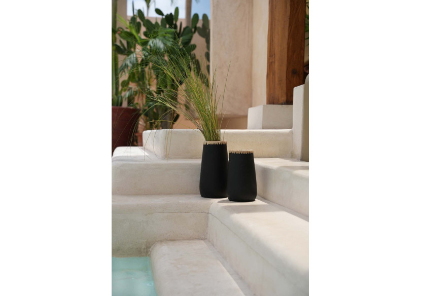 Vase Sneaky - Terracotta noir S - JABR039BN-S - Bazar Bizar