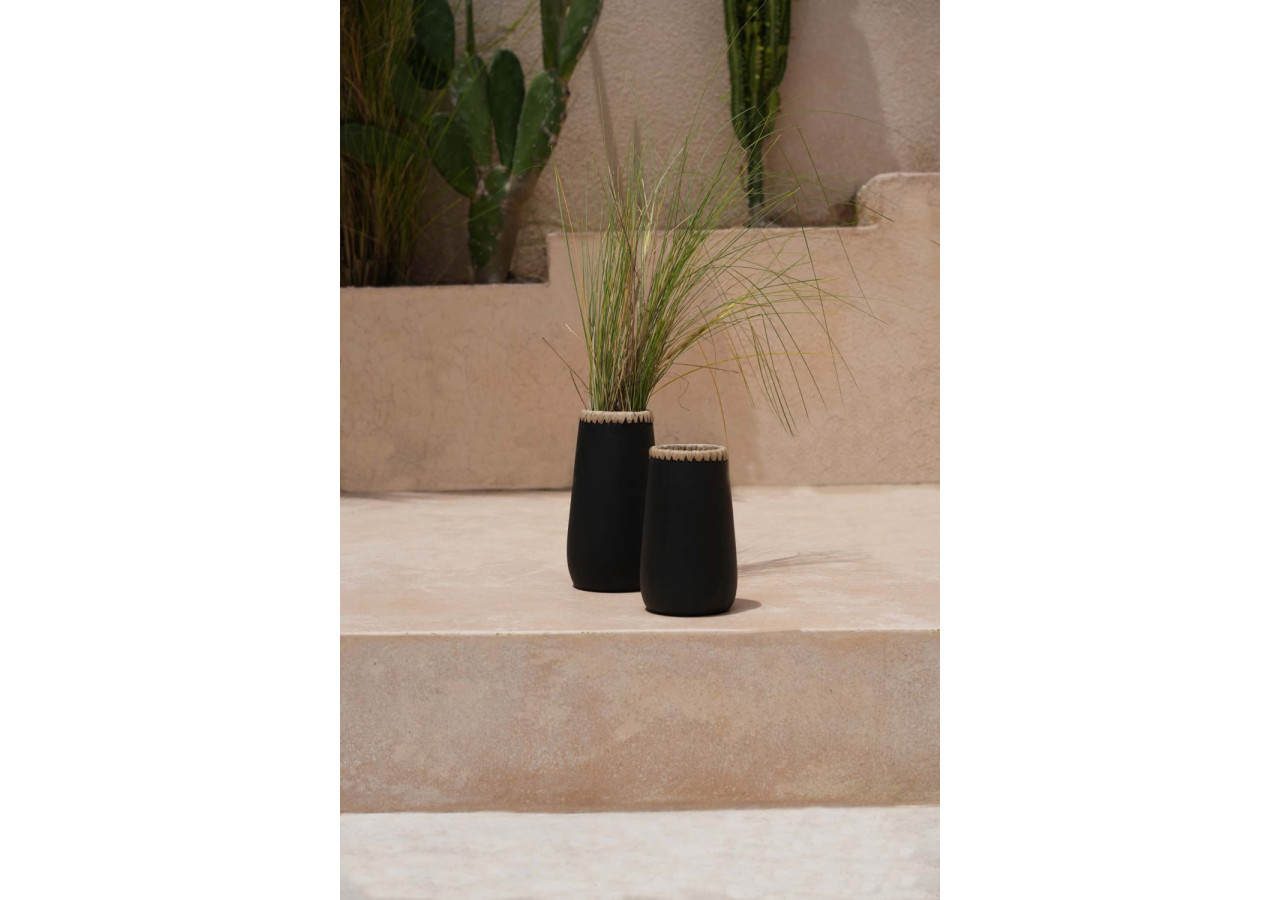 Vase Sneaky - Terracotta noir S - JABR039BN-S - Bazar Bizar