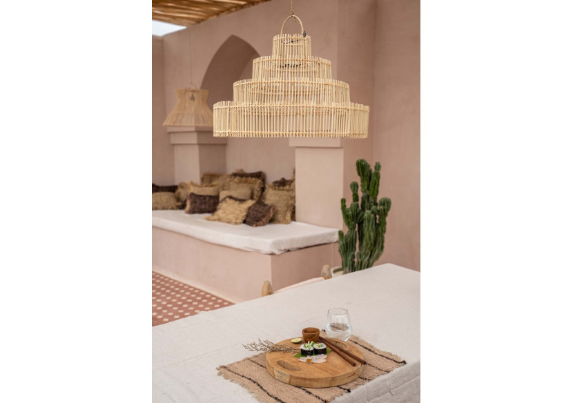 Suspension Wedding Cake - Rattan naturel M - BAYU033N-M-50x30 - Bazar Bizar Suspension Wedding Cake - Rattan naturel M - BAYU033N-M-50x30 - Bazar Bizar