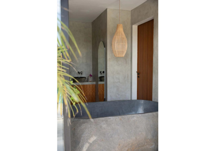 Suspension Flacon - Rotin Naturel - Taille L - BAYU042N-L-35x70 - Bazar Bizar 2