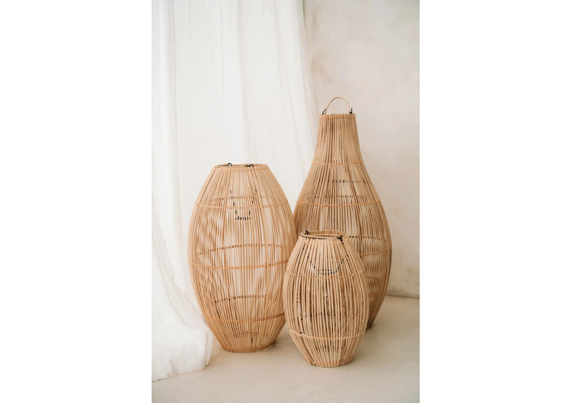 Suspension Flacon - Rotin Naturel - Taille L - BAYU042N-L-35x70 - Bazar Bizar Suspension Flacon - Rotin Naturel - Taille L - BAYU042N-L-35x70 - Bazar Bizar