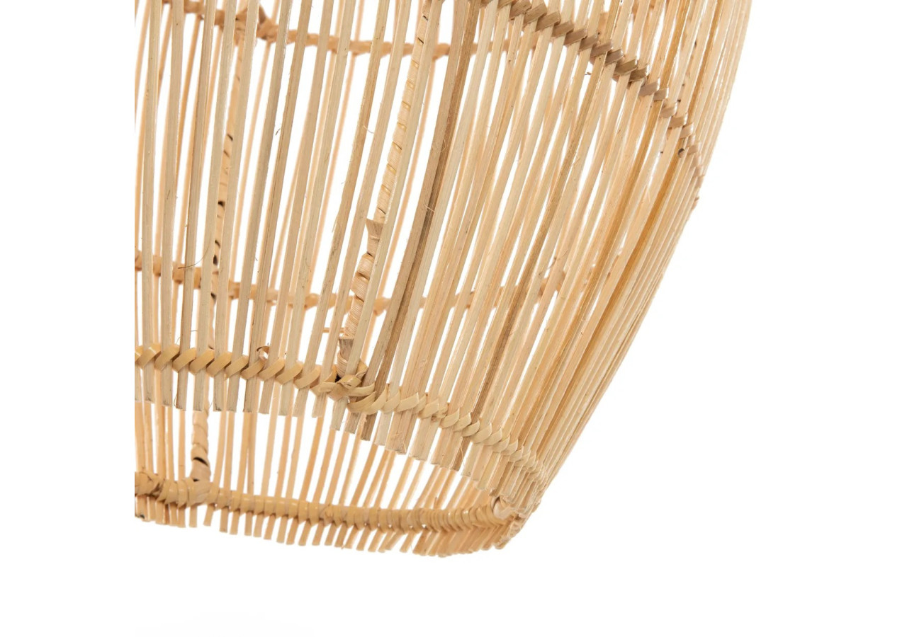 Suspension Flacon - Rotin Naturel - Taille L - BAYU042N-L-35x70 - Bazar Bizar
