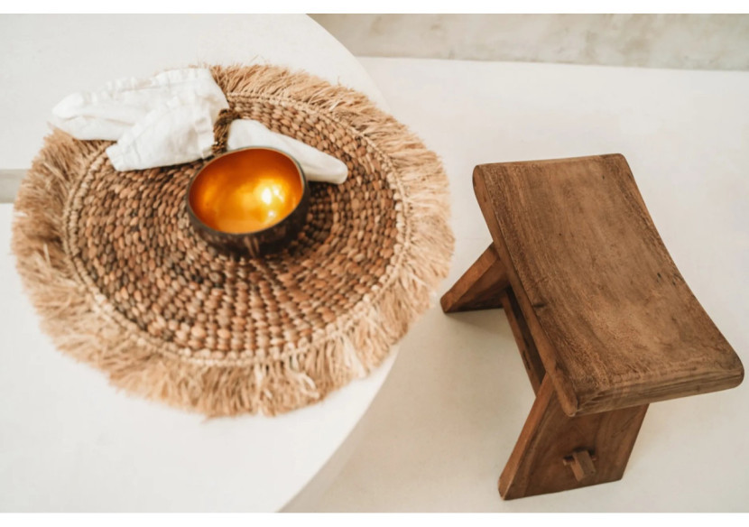 Napperon en Hyacinthe d'Eau - Naturel - BAVE003N - Bazar Bizar Napperon en Hyacinthe d'Eau - Naturel - BAVE003N - Bazar Bizar