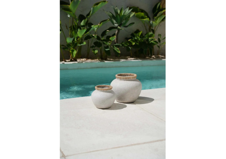 Vase Styly - Béton Naturel - Taille S - JABR041ConN-S - Bazar Bizar 2