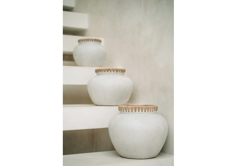 Vase Styly - Béton Naturel - Taille S - JABR041ConN-S - Bazar Bizar