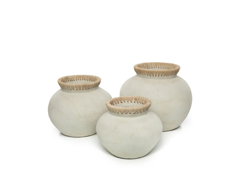 Vase Styly - Béton Naturel - Taille S - JABR041ConN-S - Bazar Bizar