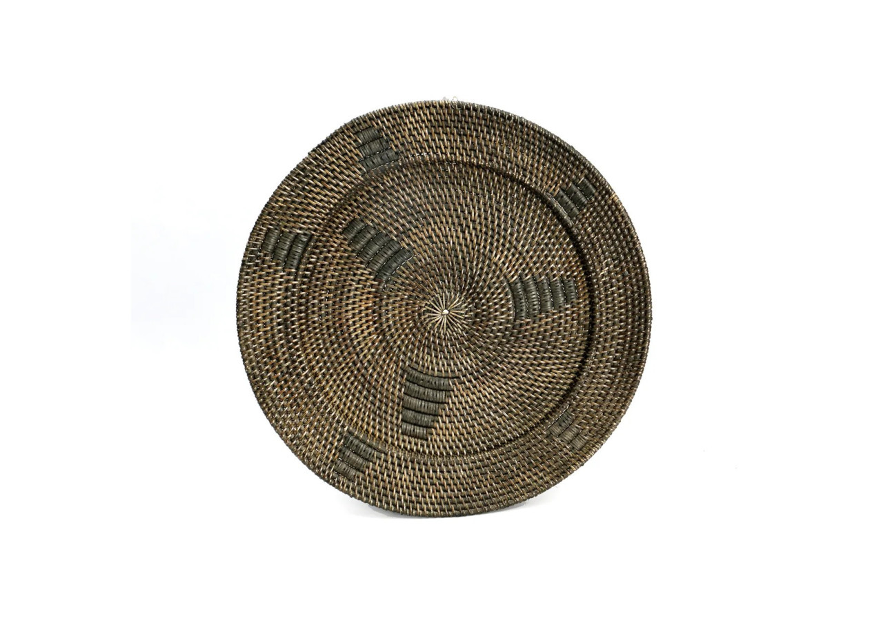 Assiette Jasmine - Marron - Taille M - BARA003Br-M-40 - Bazar Bizar