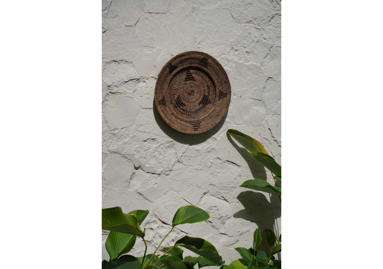 Assiette Jasmine - Marron - Taille M - BARA003Br-M-40 - Bazar Bizar