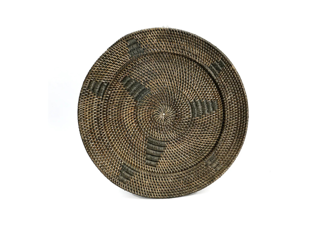 Assiette Jasmine - Marron - Taille L - BARA003Br-L-60 - Bazar Bizar