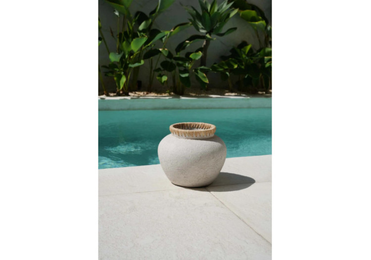 Vase Styly - Béton Naturel - Taille M - JABR041ConN-M - Bazar Bizar 2