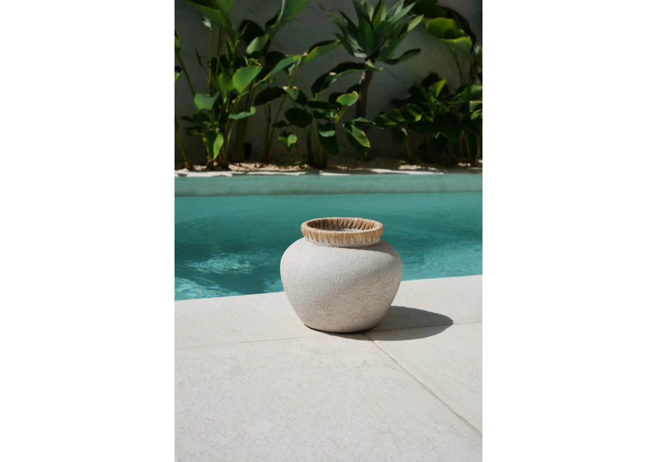 Vase Styly - Béton Naturel - Taille M - JABR041ConN-M - Bazar Bizar