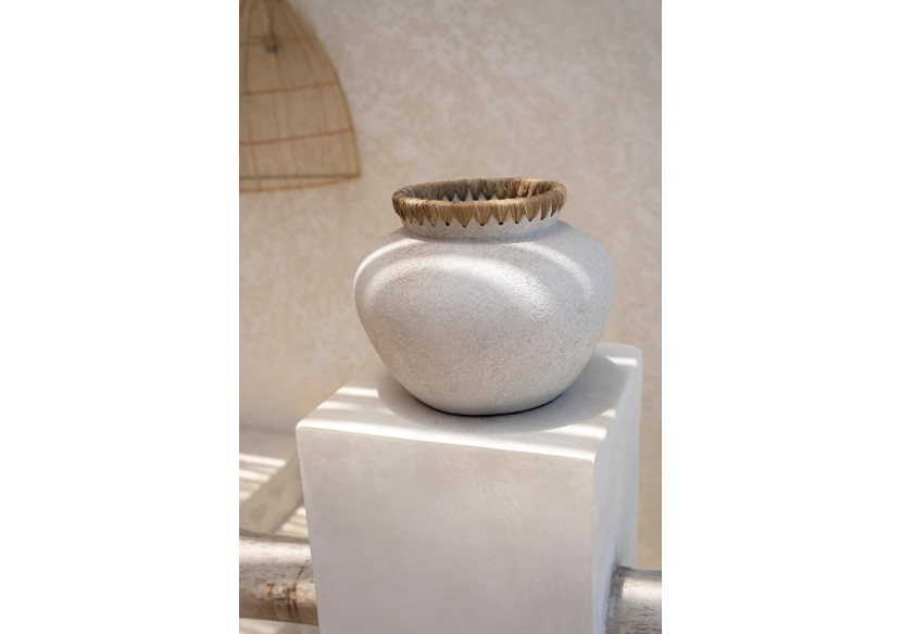 Vase Styly - Béton Naturel - Taille M - JABR041ConN-M - Bazar Bizar