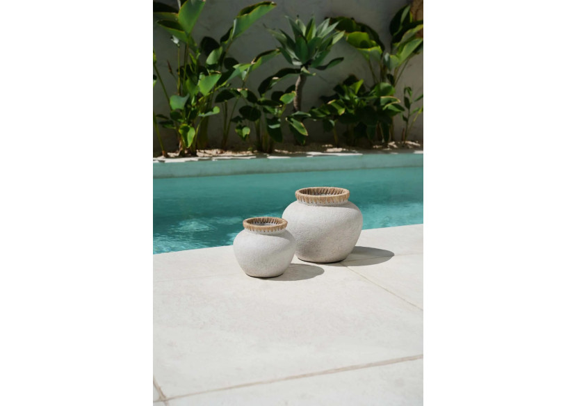 Vase Styly - Béton Naturel - Taille M - JABR041ConN-M - Bazar Bizar