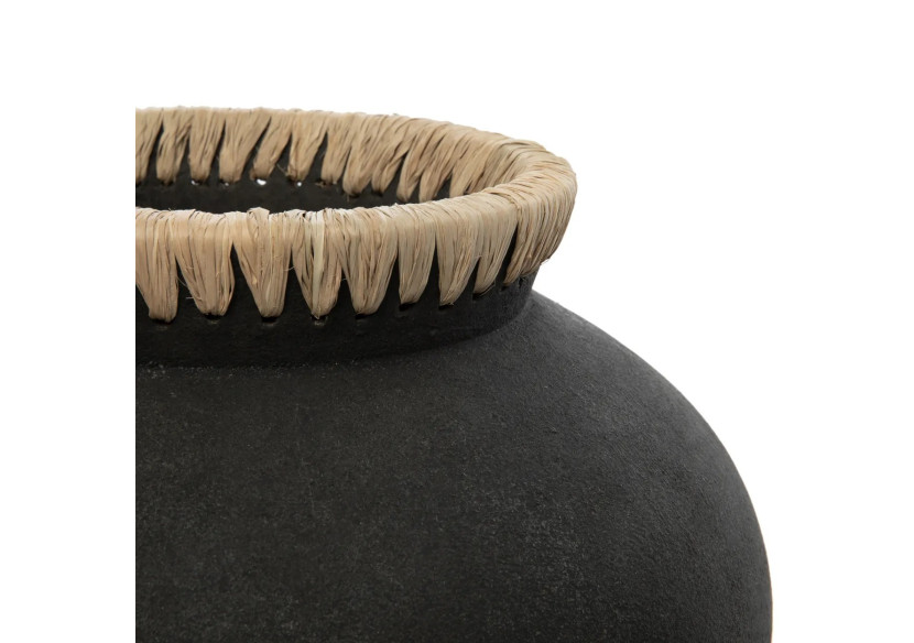 Vase Styly - Noir Naturel - S - JABR041BN-S - Bazar Bizar