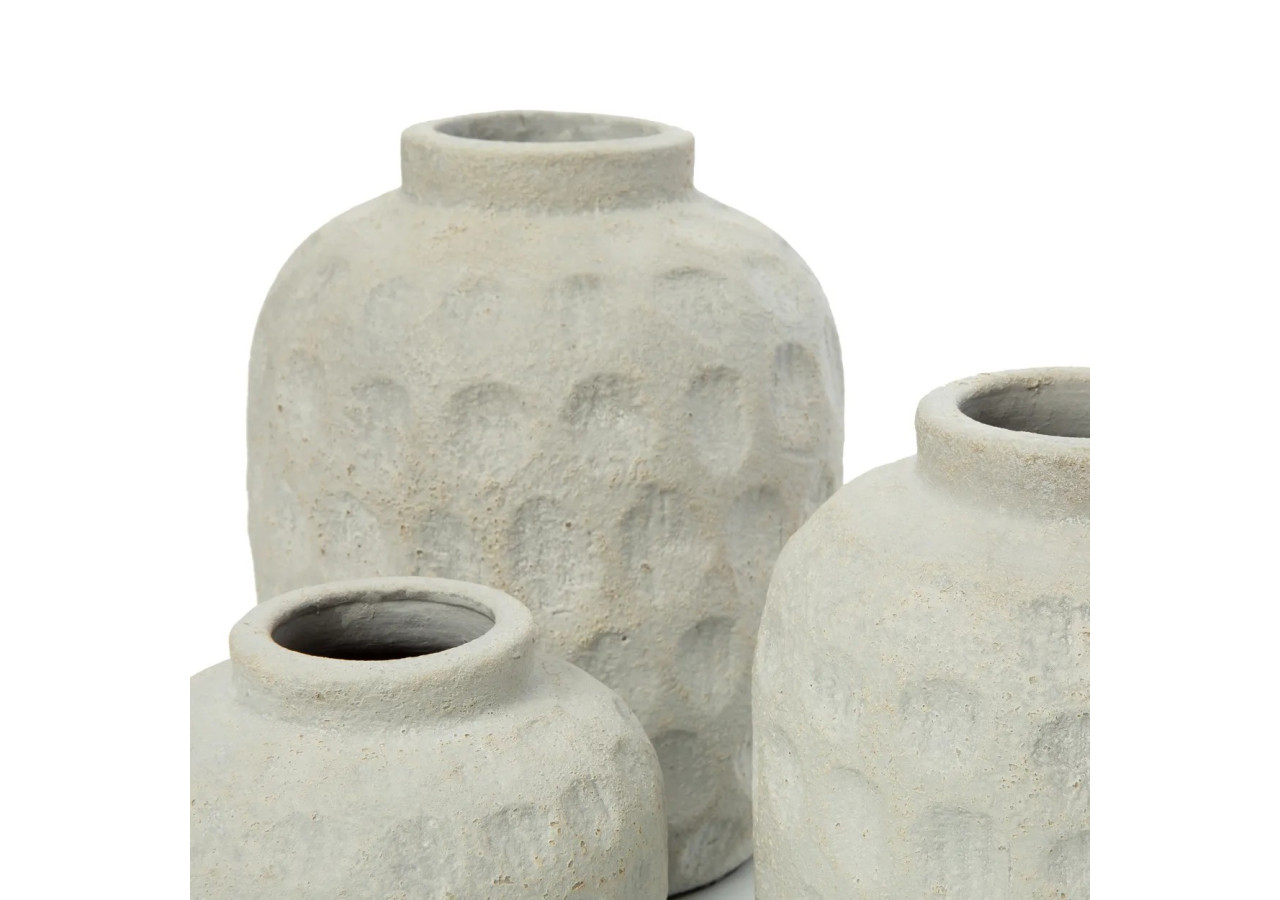 Vase Tendance - Béton - L - JABR042Con-L - Bazar Bizar