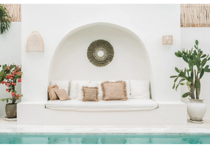 Applique Murale Lalo - Naturel - L - BAYU029N-L-45x55 - Bazar Bizar