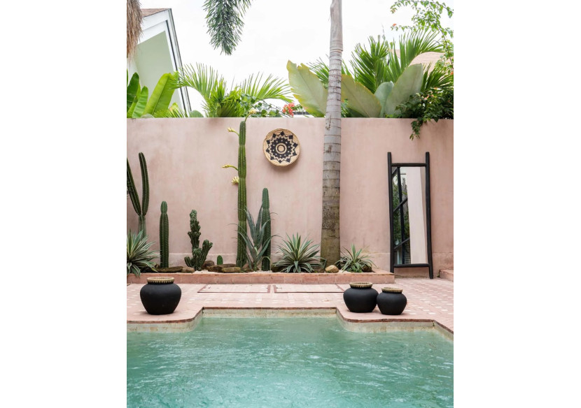 Vase Styly - Noir Naturel - L - JABR041BN-L - Bazar Bizar