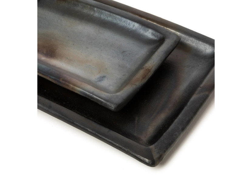 Assiette Sushi Brûlée - Noire - L - JAES025B-L - Bazar Bizar Assiette Sushi Brûlée - Noire - L - JAES025B-L - Bazar Bizar