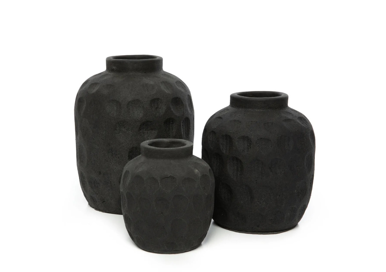 Vase Tendance - Noir - Taille M - JABR042B-M - Bazar Bizar
