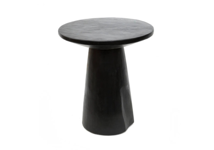 Table d'Appoint Conique en Bois - Noir - 50 cm - JAHU014B - Bazar Bizar