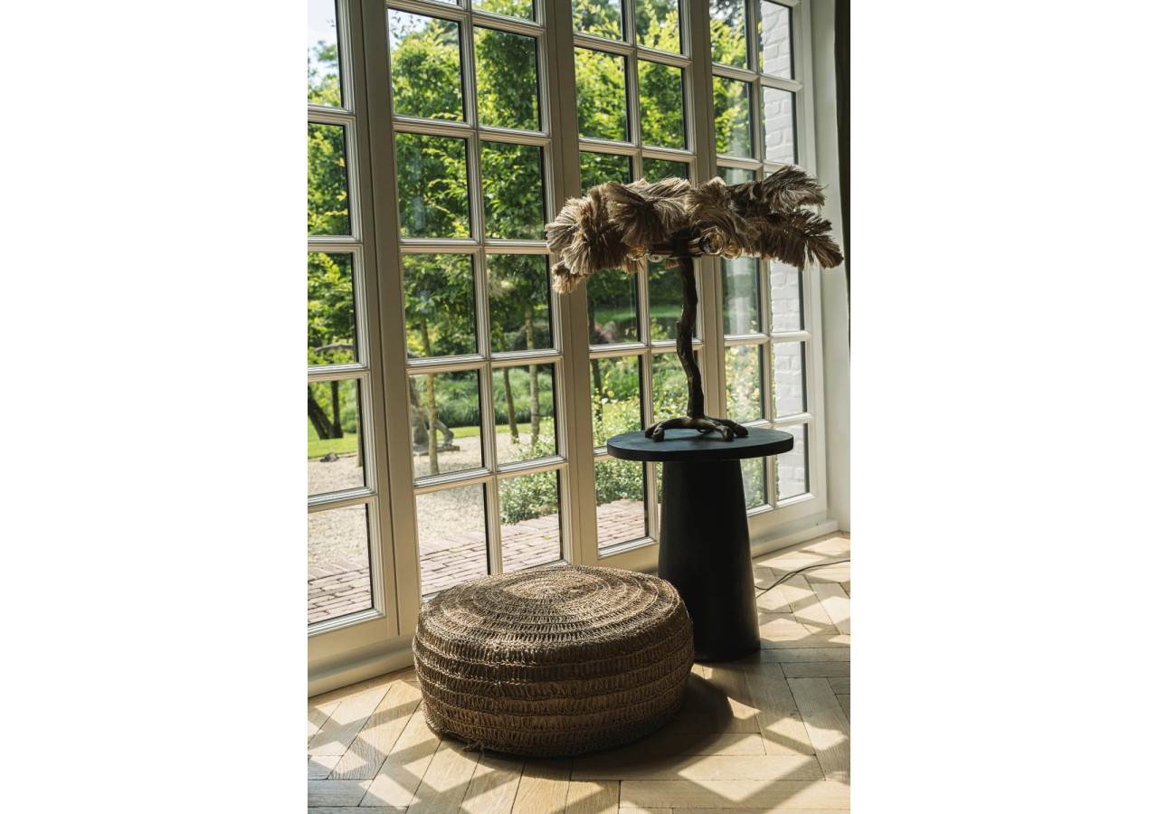 Table d'Appoint Conique en Bois - Noir - 50 cm - JAHU014B - Bazar Bizar