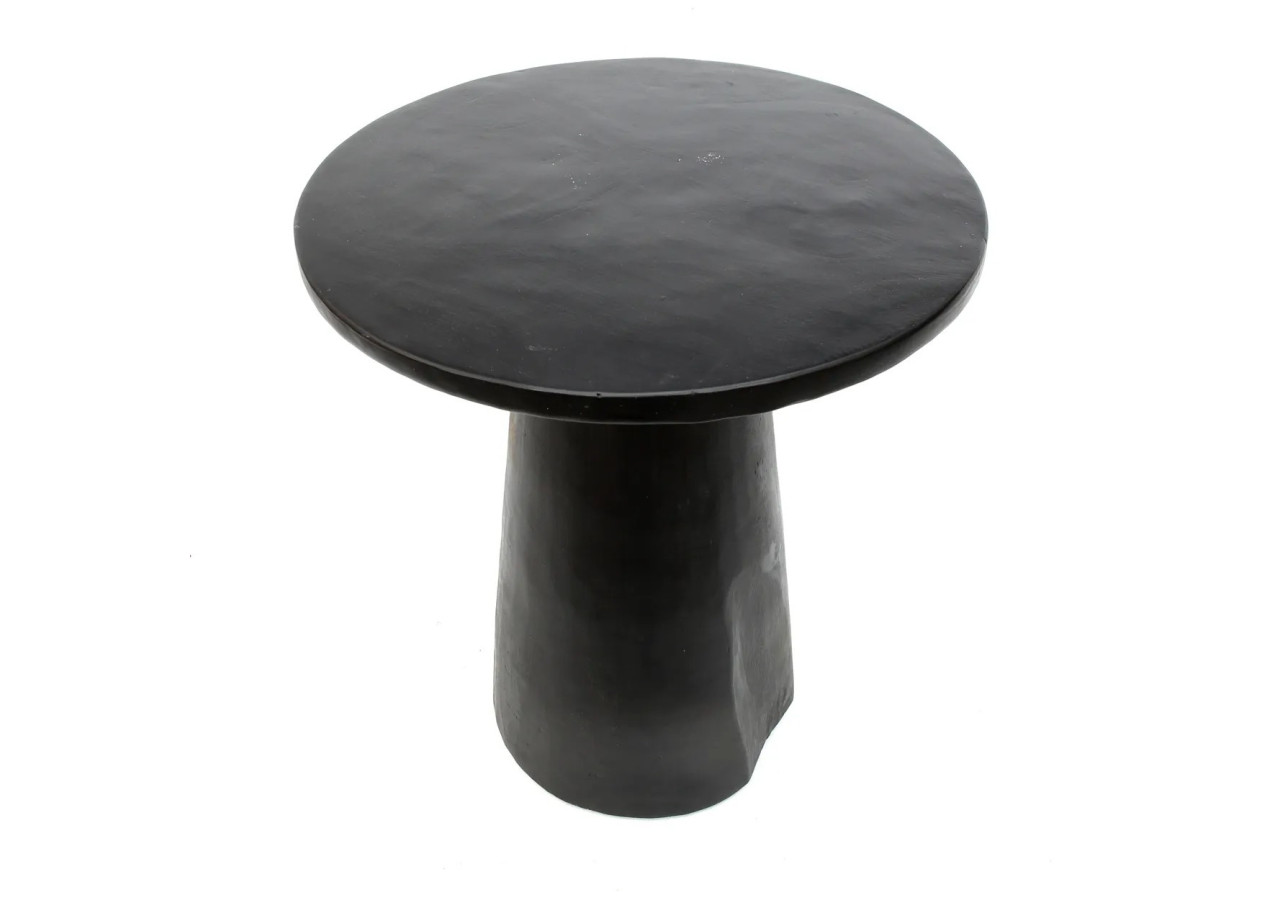 Table d'Appoint Conique en Bois - Noir - 50 cm - JAHU014B - Bazar Bizar