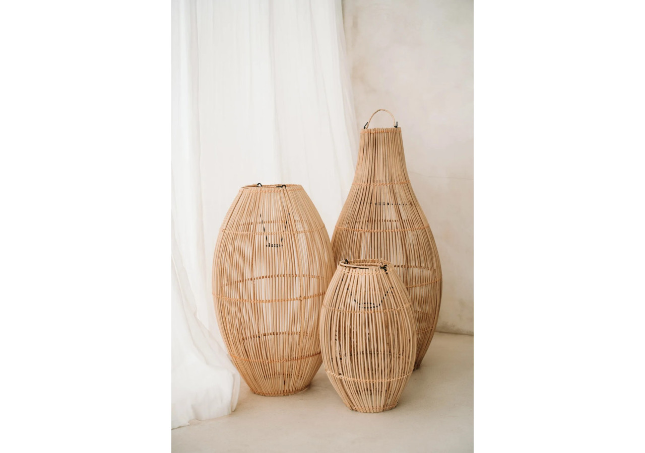 Suspension Zuri - Rattans naturels - Taille S - BAYU024N-S - Bazar Bizar