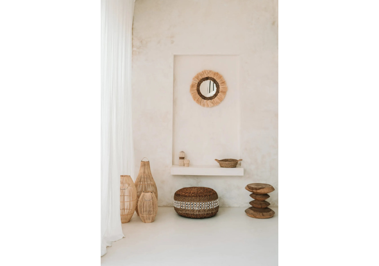 Suspension Zuri - Rattans naturels - Taille S - BAYU024N-S - Bazar Bizar