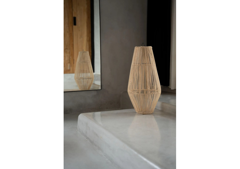 Suspension Afrodisiac - Rattans naturels - Taille M - BAYU038N-M-30x60 - Bazar Bizar