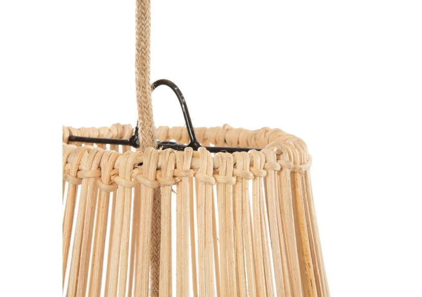 Suspension Afrodisiac - Rattans naturels - Taille M - BAYU038N-M-30x60 - Bazar Bizar