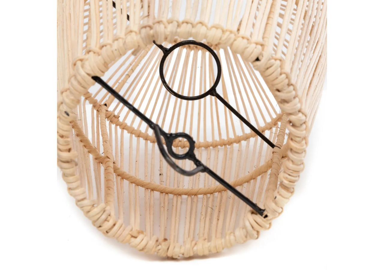 Suspension Afrodisiac - Rattans naturels - Taille M - BAYU038N-M-30x60 - Bazar Bizar