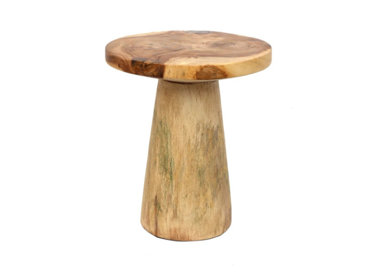 Table d'appoint Timber Conic - Naturel - 50cm - JAHU014N - Bazar Bizar