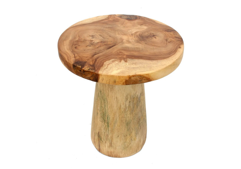 Table d'appoint Timber Conic - Naturel - 50cm - JAHU014N - Bazar Bizar