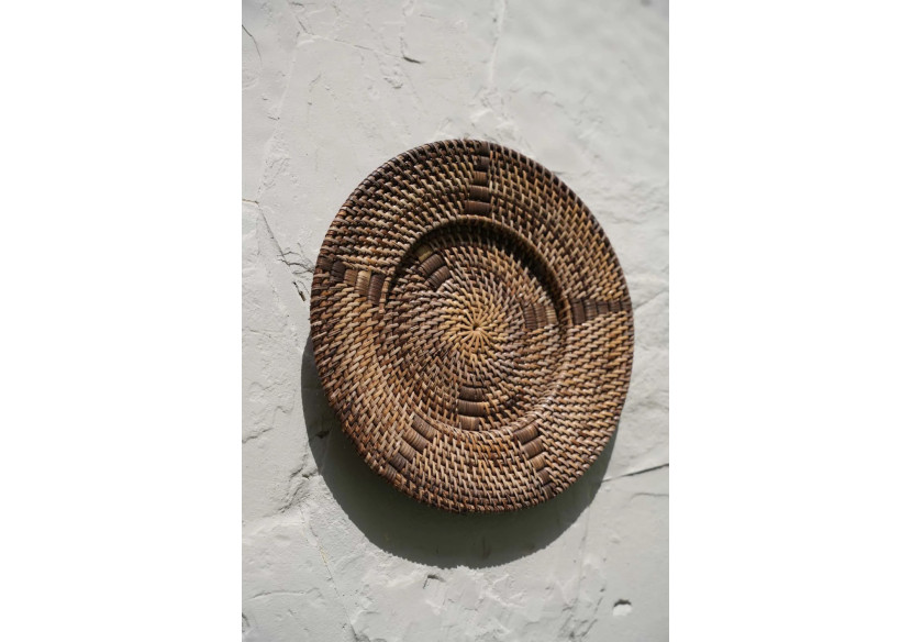 Assiette Jasmine - Marron - Taille S - BARA003Br-S-30 - Bazar Bizar