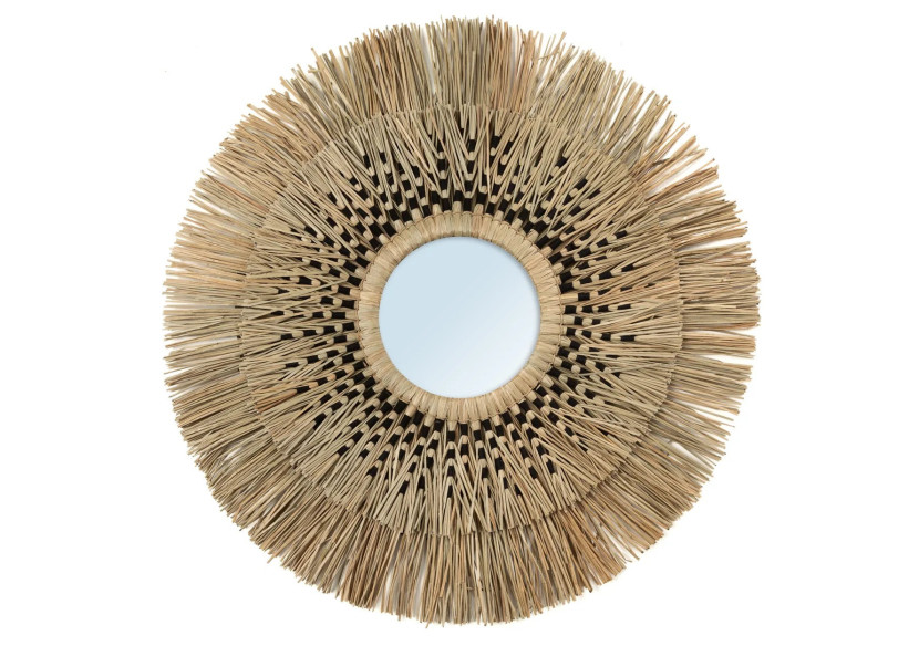 Miroir Havana - Noir naturel - Taille L - BAVE007NB-L-70 - Bazar Bizar