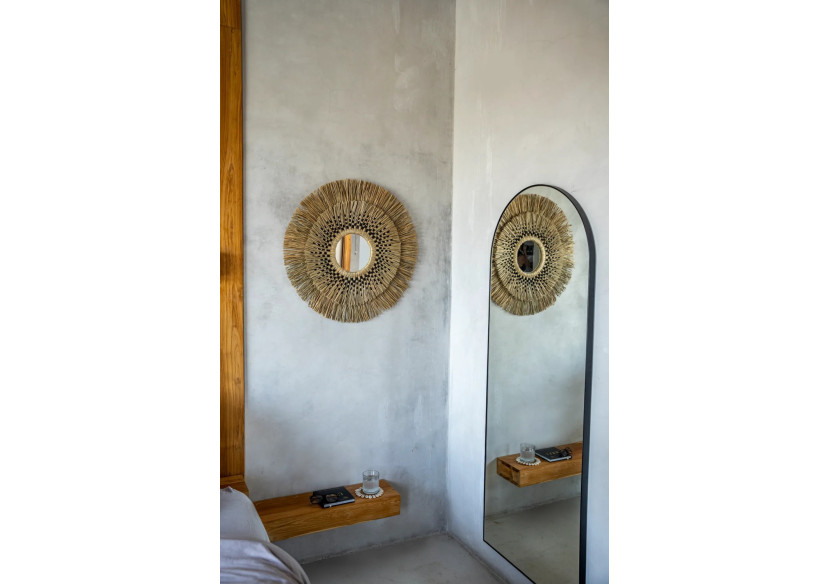 Miroir Havana - Noir naturel - Taille L - BAVE007NB-L-70 - Bazar Bizar