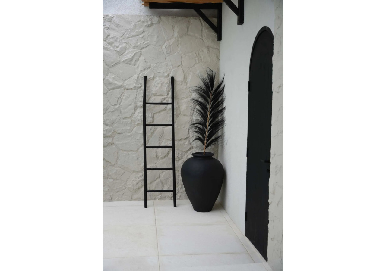 Feuille Éblouissante - Noir - Ensemble de 6 - BAJN122B-SET6 - Bazar Bizar