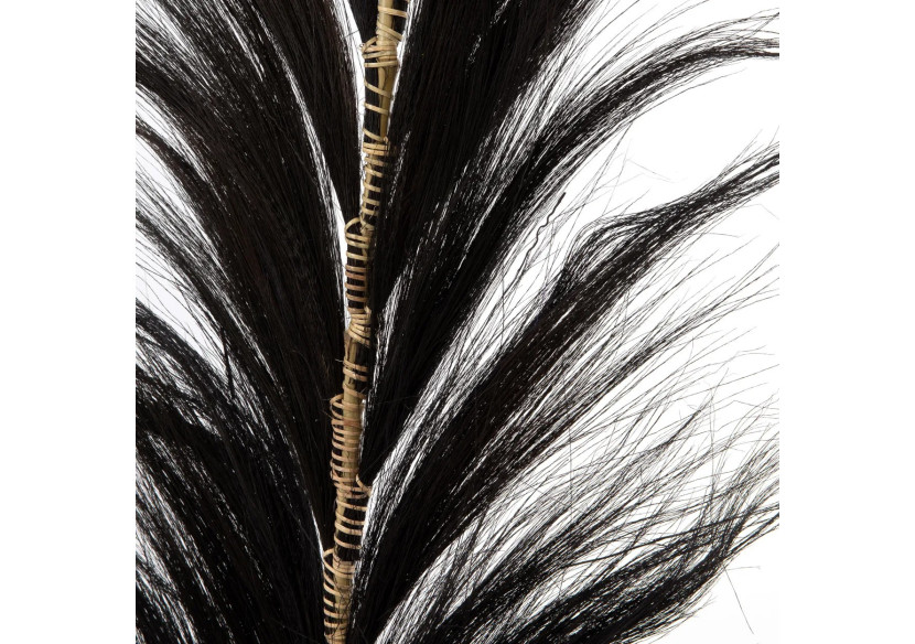 Feuille Éblouissante - Noir - Ensemble de 6 - BAJN122B-SET6 - Bazar Bizar